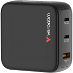 Verbatim Mini GaN charger with display (black, 100 watts total power)