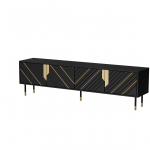 Cama 4D MOUNTAIN telekapp 204x40x55 must + kuldne