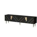 Cama 4D MOUNTAIN telekapp 204x40x55 must + kuldne