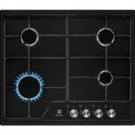 Electrolux EGS6424K pliidiplaat must sisseehitatud 60 cm gaas 4 tsoon(id)