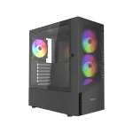 Gembird CCC-FC-4300 m&auml;nguri ATX arvutikorpus Fornax 4300, ARBG taustvalgustusega, must