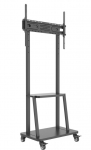 Mobile stand 32-70 inch 70kg with AV Pivot shelf