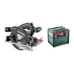 KS 18 LTX 57 (601857840) cordless hand-held circular saw, 18 volts (green/black, without battery and charger, in metaBOX)