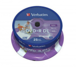 DVD+DL 8x SP 8,5GB Verbatim Pr. 25 sztuk