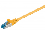 goobay Patchkabel RJ-45 Cat.6a S/FTP, Kabel gelb, 10 Meter