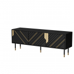 Cama 3D MOUNTAIN telekapp 154x40x55 must + kuldne