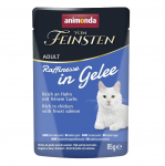 ANIMONDA Vom Feinsten Adult Raffinesse in Jelly rich in Chicken with Salmon - wet cat food - 85g