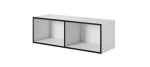 Cama avatud hoiukapp ROCO RO2 112/37/37 valge/must
