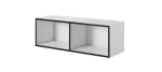 Cama avatud hoiukapp ROCO RO2 112/37/37 valge/must