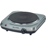 Rommelsbacher single hotplate ELTAC EK 18 silver/black, 1,500 watts, cooking surface ? 18cm