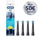 Braun Oral-B iO Ultimate Clean 4-pack, black brush heads, superior plaque removal