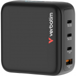 Verbatim Mini GaN charger with display (black, 140 watts total power)