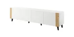 TV-kapp FARO 200x42x52 valge matt + tamm k&auml;sit&ouml;&ouml;na valminud