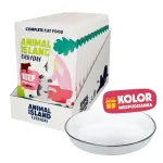 ANIMAL ISLAND Everyday Beef in broth Box - wet cat food - 12x85g + free plate