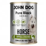 JOHN DOG Pure Black Sensi Hypoallergenic Horse - wet dog food - 400g
