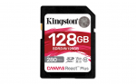 Kingston Technology 128GB Canvas React Plus SDXC UHS-II 280R/100W U3 V60 m&auml;lukaart Full HD/4K jaoks