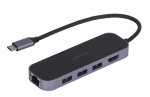 UNITEK jaotur USB-C 3.1, RJ-45, 3xUSB-A, HDMI, 4K, PD100W