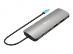 I-TEC USB-C metallist nanodokk 2x HDMI + PD