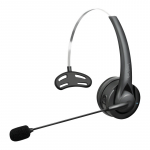 Wireless mono headset flexible microphone