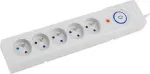 Power strip Z5 1.5M 5x230V 10A Z5/15/SZ grey