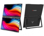 Verbatim Dual Portable Monitor 15.6" (32403) - 15.6 - black, 2x FullHD, IPS, USB-C, Mini-HDMI, speakers