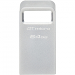 Kingston DataTraveler Micro 64 GB (silver, USB-A 3.2 Gen 1)