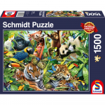 Schmidt Games Jigsaw Puzzle Colorful Animal World