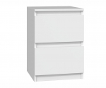 MALWA M2 WHITE BEDSIDE TABLE