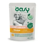 OASY Chunks in gravy Light in Fat Chicken - wet cat food - 85g