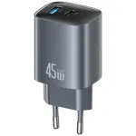 Charger T66 45W CC290 GaN Fast charge silver