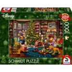 Schmidt Spiele Thomas Kinkade Studios: Disney - Mickey & Minnie Trimming The Tree (1000 pieces)