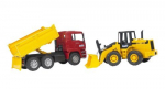 Bruder Professional Series MAN TGA Construction Truck with Articulated Road Loader - 02752