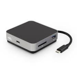 OWC USB-C Travel Dock E grey / black - 6 ports, 100W