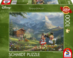 Schmidt Spiele Thomas Kinkade Studios: Disney - Mickey & Minnie in the Alps, Jigsaw Puzzle (1000 pieces)