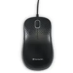 Verbatim Silent black wired mouse with a quiet click
