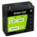 Green Cell LFPGC12V20AH UPS-i aku liitium-raudfosfaat (LiFePO4) 12,8 V 20 Ah