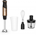 Tefal Quickchef HB656G10 Hand blender 1000 W, 20 speeds, 3-in-1 Black, Gold