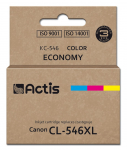 Actis KC-546 tint (Canon CL-546XL asendustint; Supreme; 15 ml; 180 lehek&uuml;lge; magenta, ts&uuml;aan, kollane).