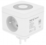 KERG SMART &ndash; 2-pesaline pikendusjuhe + USB-A+USB-C laadija + LED-valgusti 16A/250V~ M02730