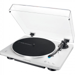 Audio-Technica AT-LP70XBTWS, record player (white/silver, integrated phono preamplifier, Bluetooth, fully automatic, belt drive)