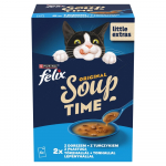 PURINA Felix Original Soup Time Box Fish - wet cat food - 6x48g