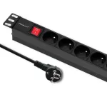 Power strip for RACK 1U 16A, PDU, 8xFRENCH, 2m
