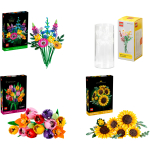 LEGO Botanicals Summer Flower Bouquet Bundle (with Vase)