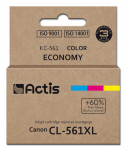 Actis KC-561 tint (asendab Canon CL-561XL tinti; Supreme; 18 ml; ts&uuml;aan, magenta, kollane). Prindib 60% rohkem kui originaalvaruosad.