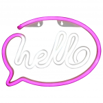 Manta SNL08PKT Style Neon Lights HELLO Pink/White