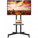 Mobile stand for TV 37-70 inches, 50 kg, 2 shelves
