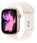 Watch Series 11&nbsp;GPS&nbsp;42mm&nbsp;Rose Gold Aluminium Case with Light Blush Sport Band - S/M