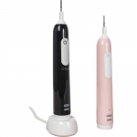 Oral-B Pro 1 Duo Cross Action with 2nd Handle, Electric Toothbrush, Black/Pink