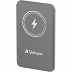 Verbatim Wireless Power Bank Charge 'n' Go 5,000mAh (grey, Qi, PD 3.0, Quick Charge 3.0)