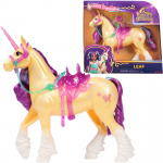 Spinmaster Unicorn Academy - Unicorn Leaf (28 cm tall, with real mane and tail, removable bridle, saddle and brush)